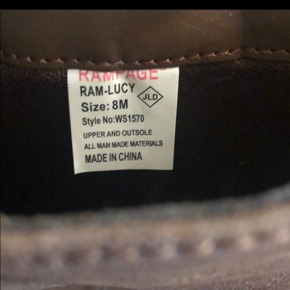 Size 8.5 Rampage "Lucy" boots - Picture 2 of 5